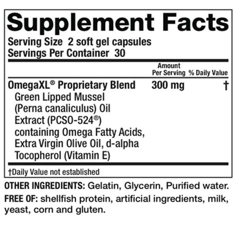 omega xl ingredients review